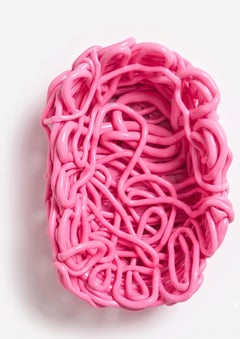 Meritalia Senzafine Oval Basket Vase - Storage basket by Gaetano Pesce - Pink