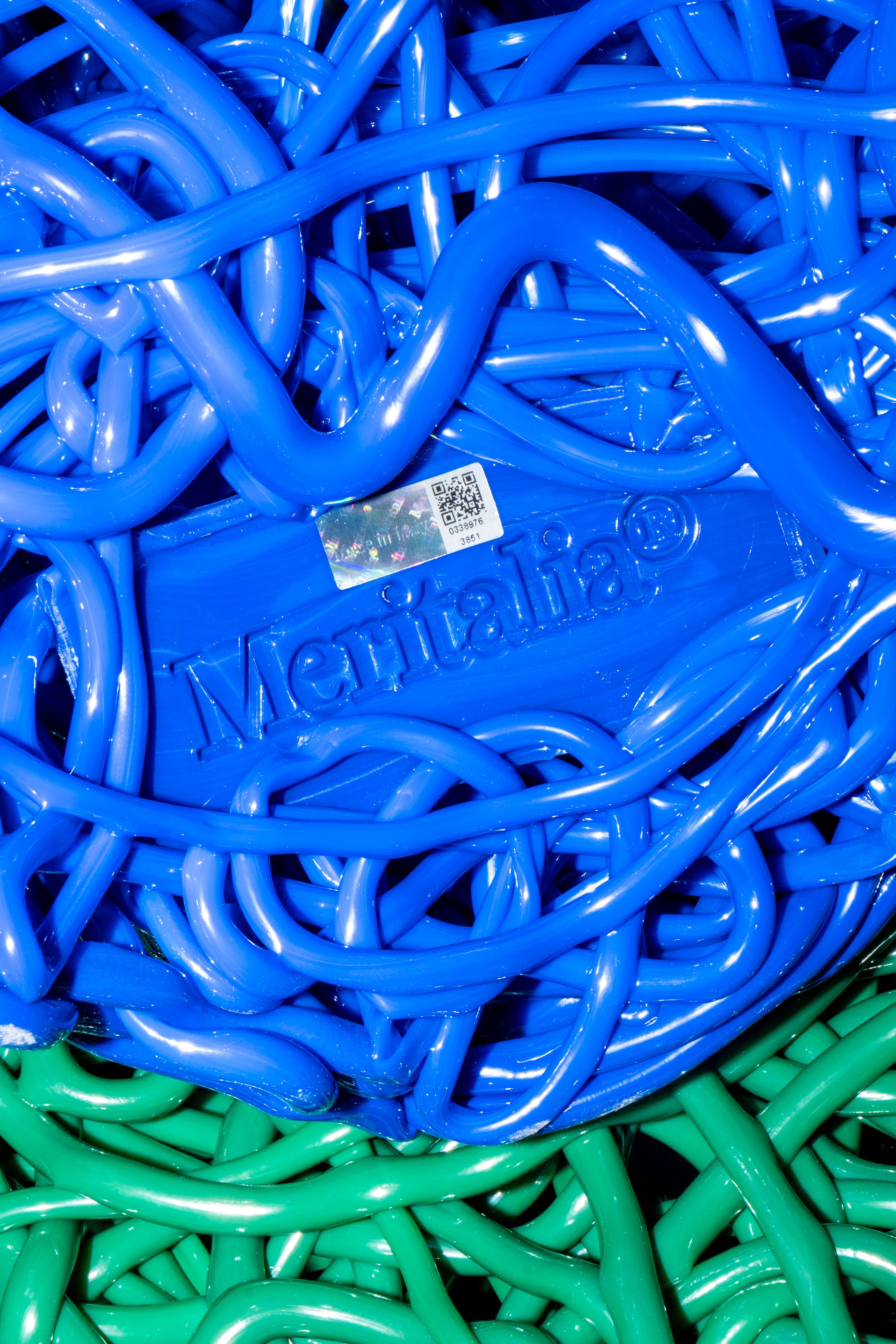 Meritalia Senzafine Hocker, blau von Gaetano Pesce im Angebot 1