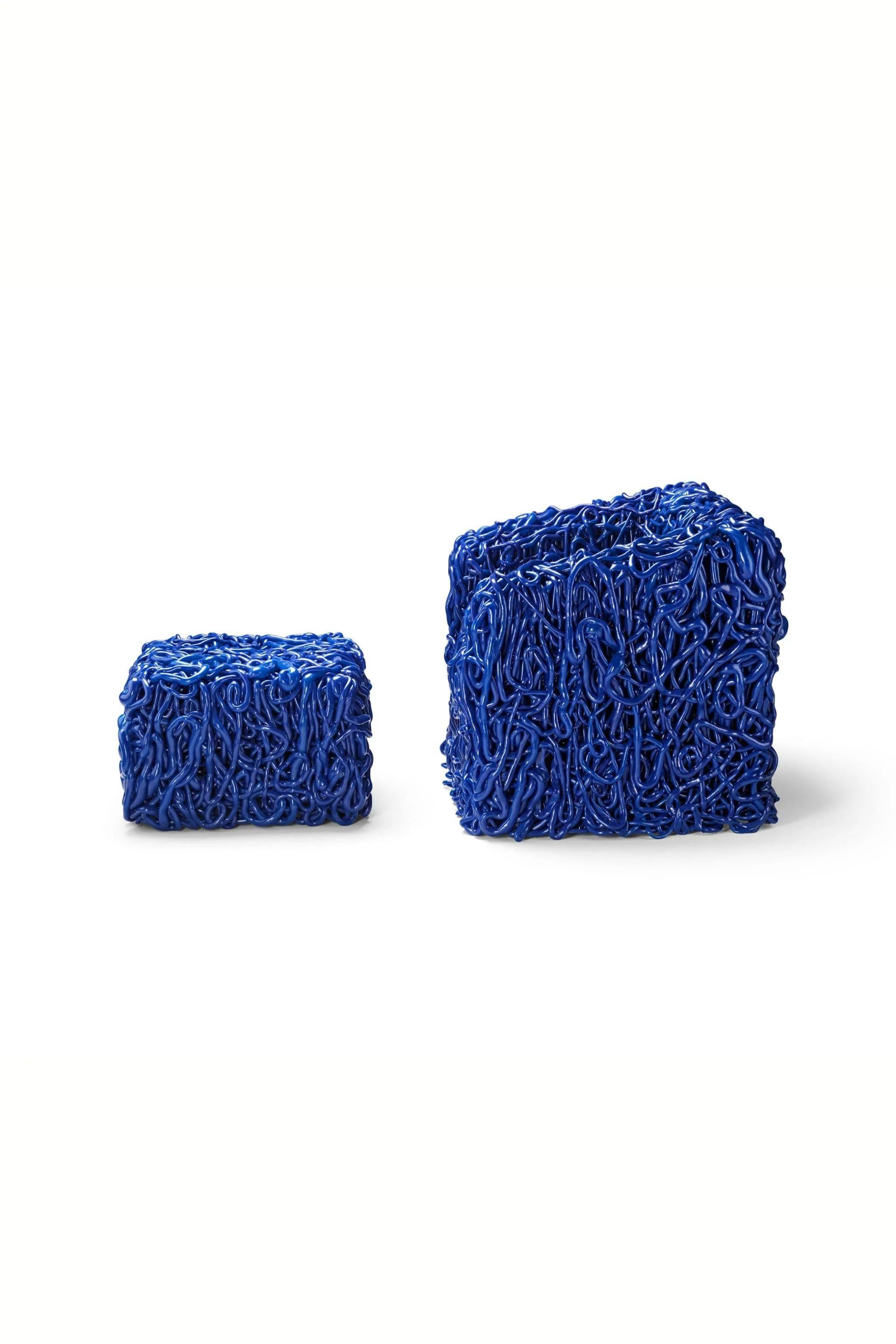 Meritalia Senzafine Hocker, blau von Gaetano Pesce im Angebot 2