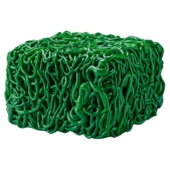 Meritalia Senzafine Pouf, Green by Gaetano Pesce