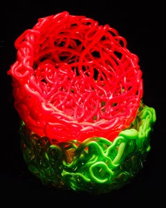 Meritalia Senzafine Round Basket Large Vase – Aufbewahrungskorb von Gaetano Pesce