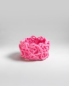 Jarrón redondo mediano «Senzafine» de Meritalia - Cesta de almacenamiento diseñada por Gaetano Pesce