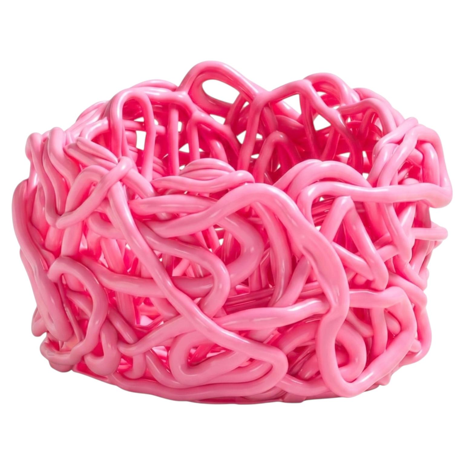 Meritalia Senzafine Round Basket Medium Vase - Storage basket by Gaetano Pesce