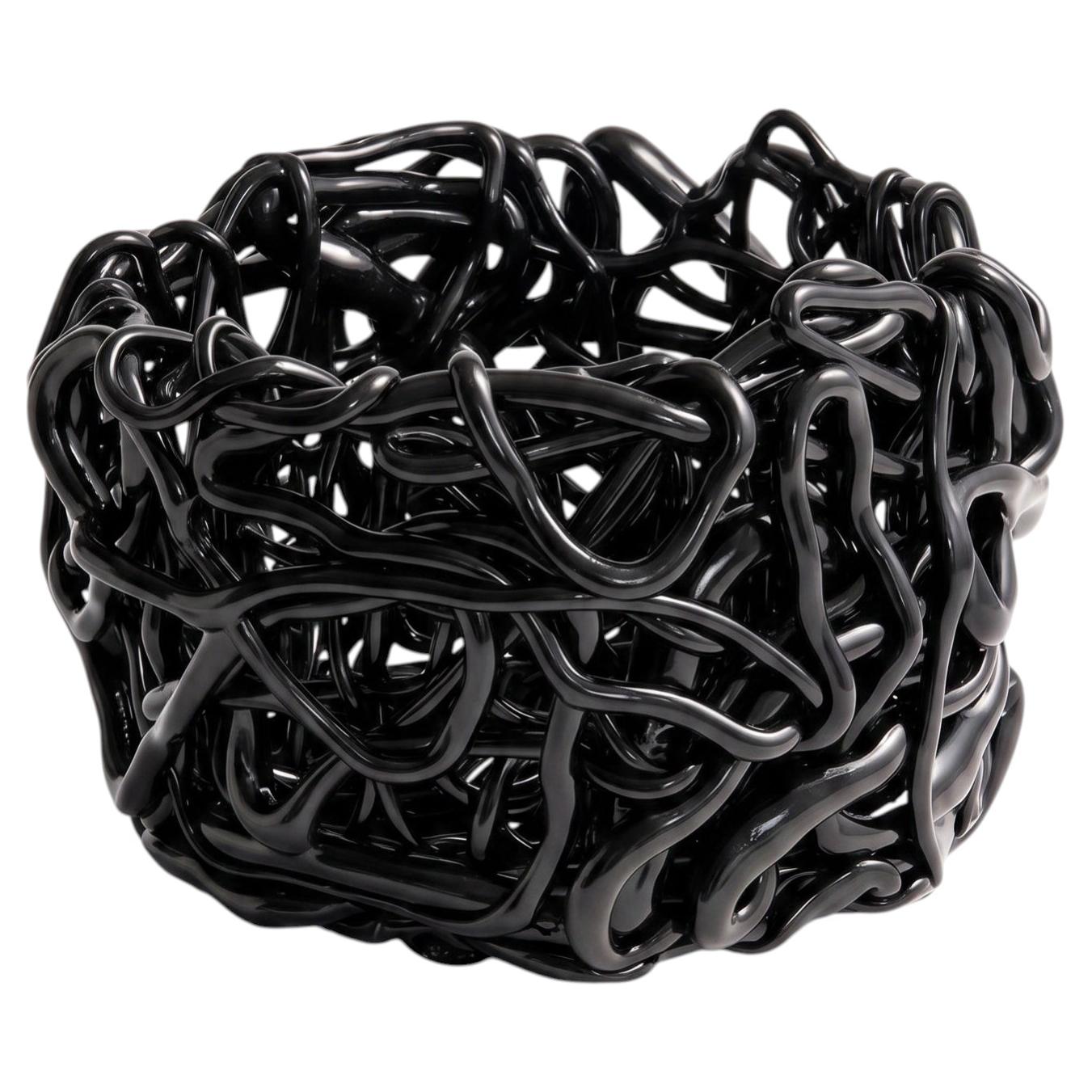 Meritalia Senzafine Round Basket Medium Vase - Storage basket by Gaetano Pesce