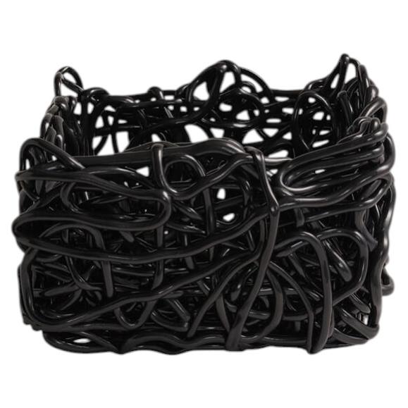 Meritalia Senzafine Square Basket Large Vase - Storage basket by Gaetano Pesce For Sale