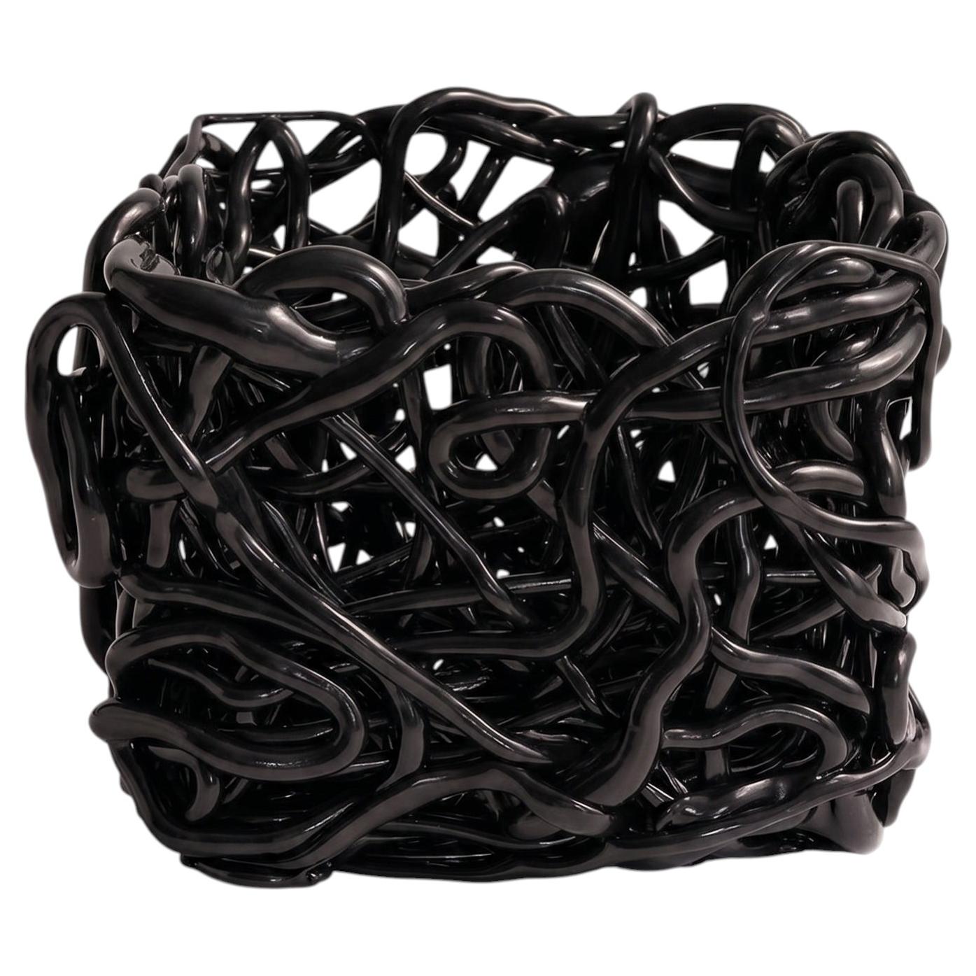 Meritalia Senzafine Square Basket Medium Vase - Storage basket by Gaetano Pesce