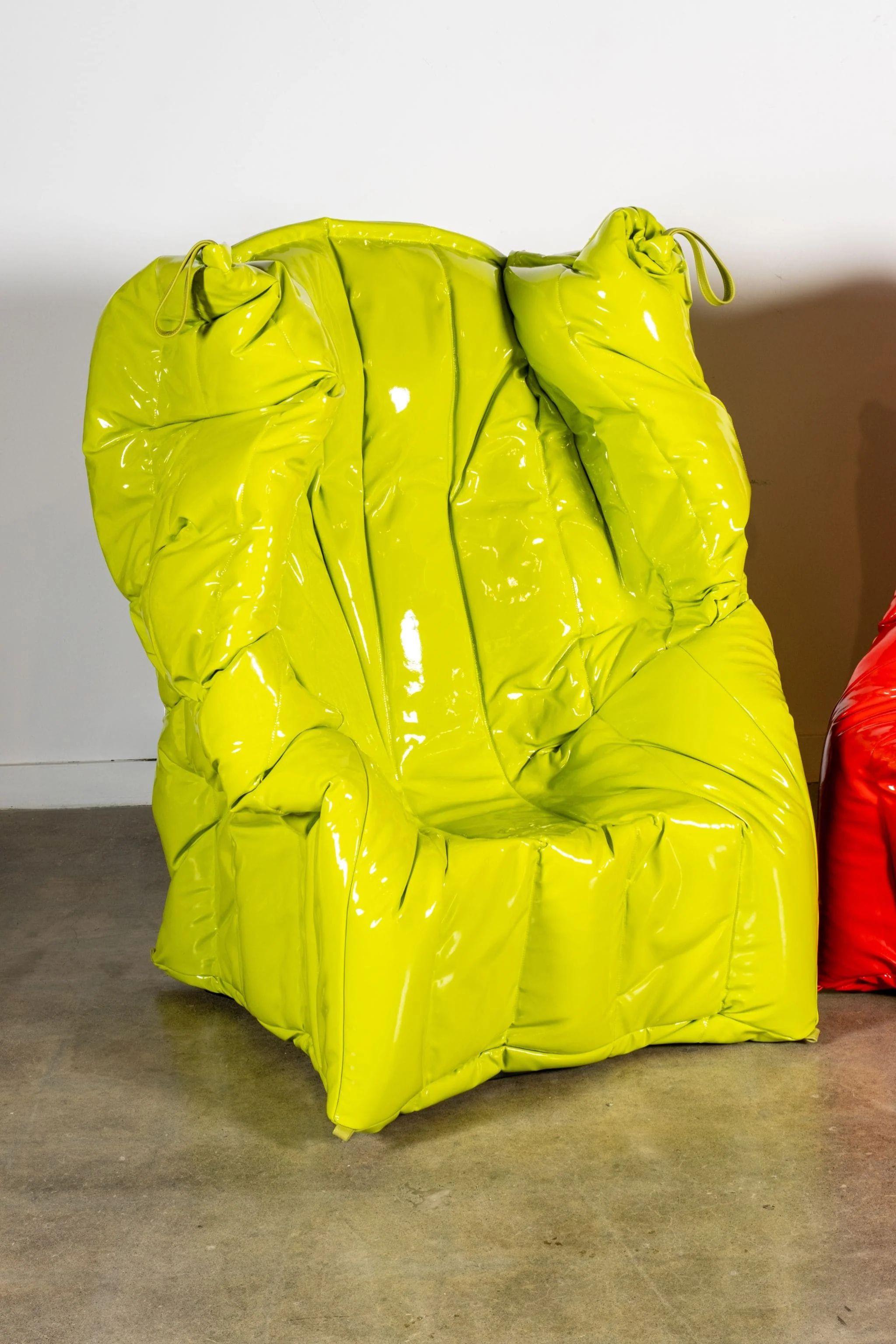 Meritalia Shadow Chair, Green by Gaetano Pesce In New Condition For Sale In Toronto, ON
