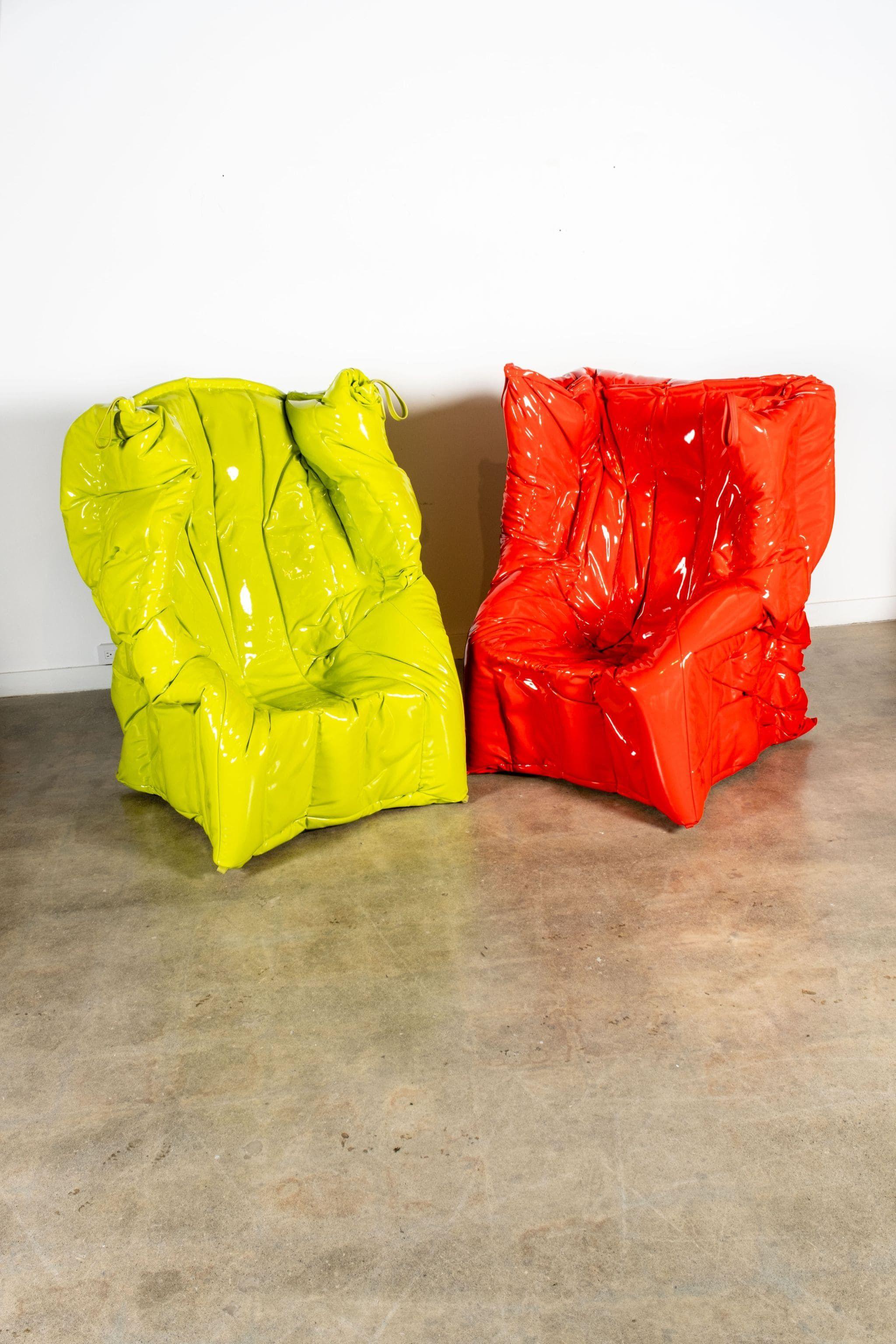 Meritalia Shadow Chair, Green by Gaetano Pesce For Sale 1