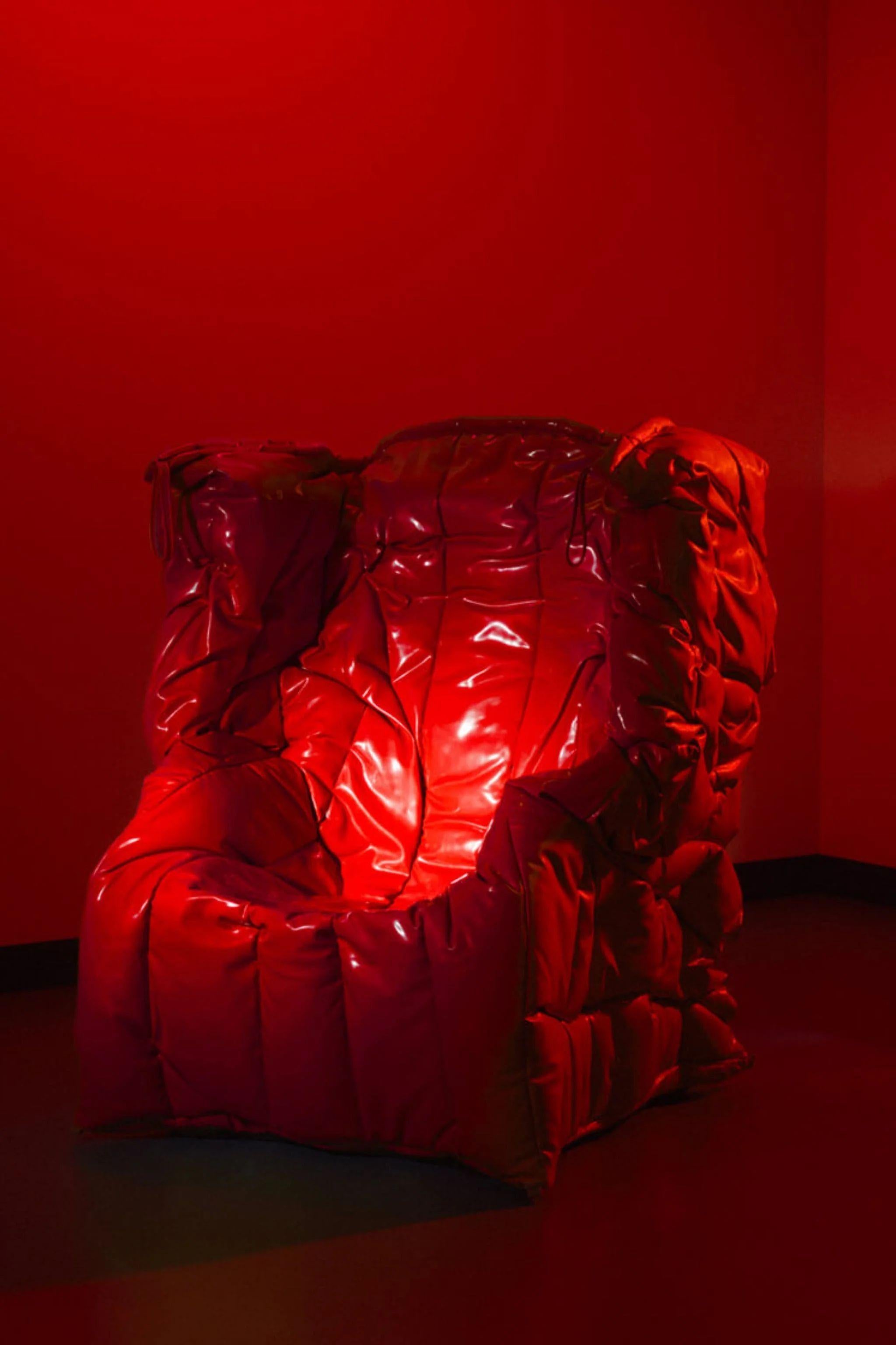 Meritalia Shadow Chair, Red by Gaetano Pesce For Sale 3
