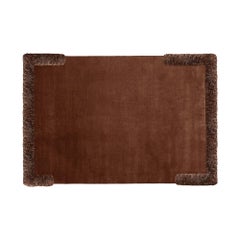 Meritalia with cc–tapis "Room" Handloomed Wool Rug / Carpet - Brown