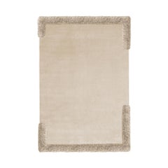 Meritalia with cc–tapis "Room" Handloomed Wool Rug / Carpet - Cream