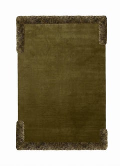Meritalia with cc–tapis "Room" Handloomed Wool Rug / Carpet - Forest