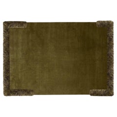 Meritalia with cc–tapis "Room" Handloomed Wool Rug / Carpet - Forest