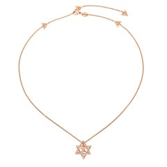 18K Rose Gold Merkaba 3D Star Necklace 0.68 in – Merkaba Jewelry Beverly Hills