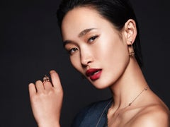 18K Yellow Gold 3D Star of David Drop Earrings with Merkaba Tetrahedron