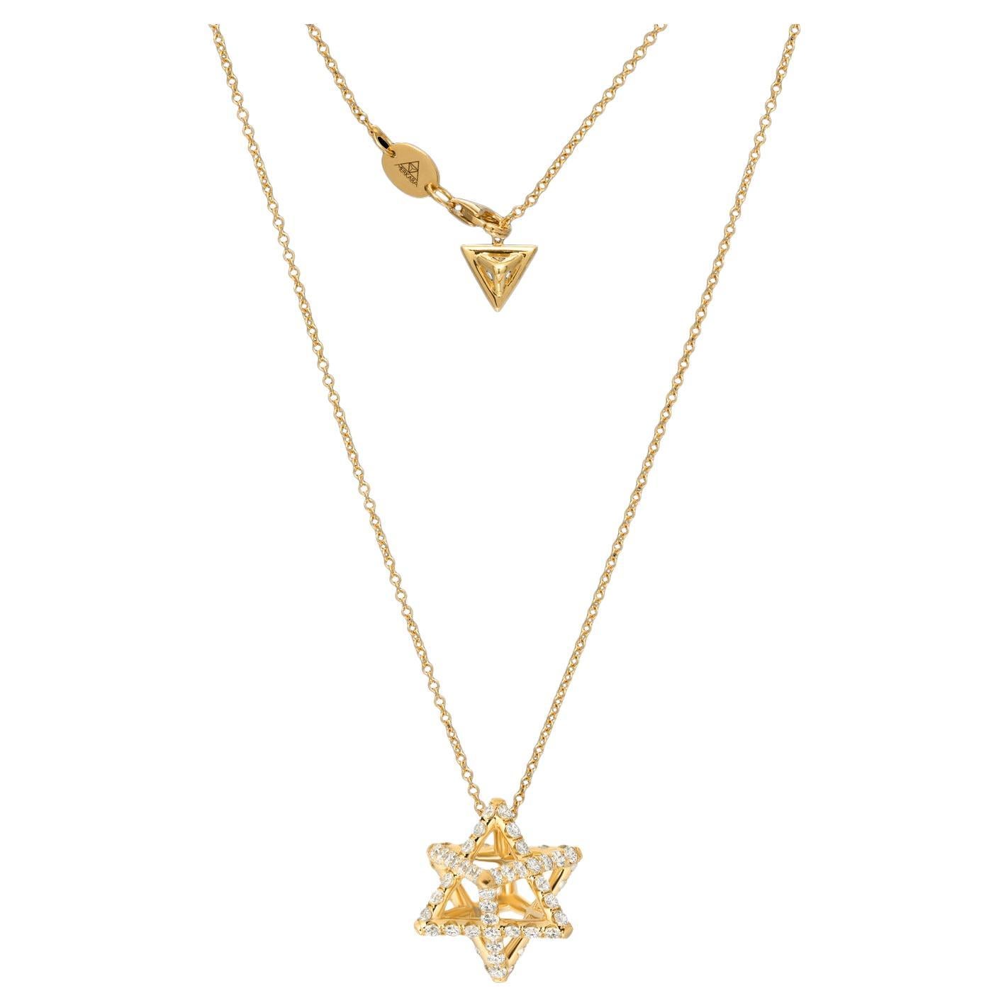 Chanel Comete Large Diamond Gold Star Pendant Necklace at 1stDibs