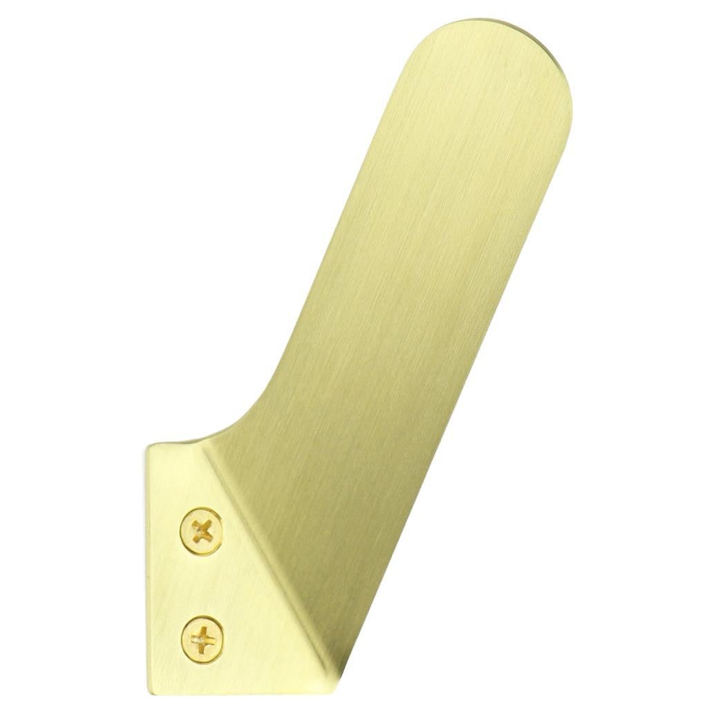 Merkled Brass Hook - Small - Right Facing For Sale