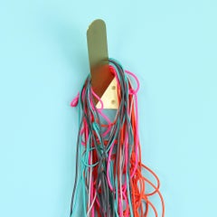 Crochet en laiton moucheté - face gauche