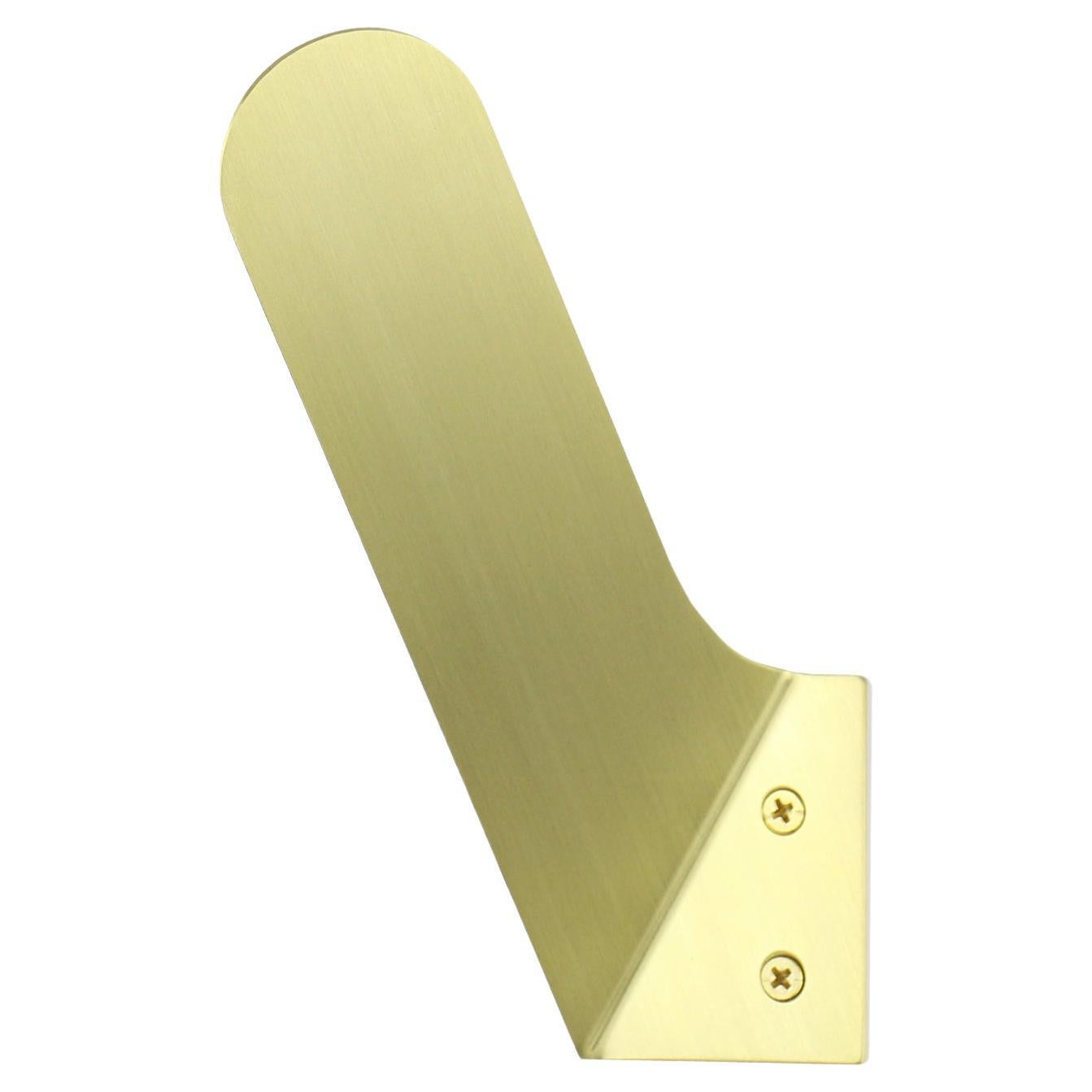 Merkled Brass Hook - Left Facing