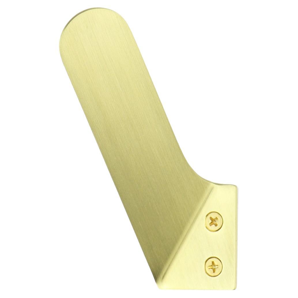 Merkled Brass Hook - Small - Left Facing For Sale