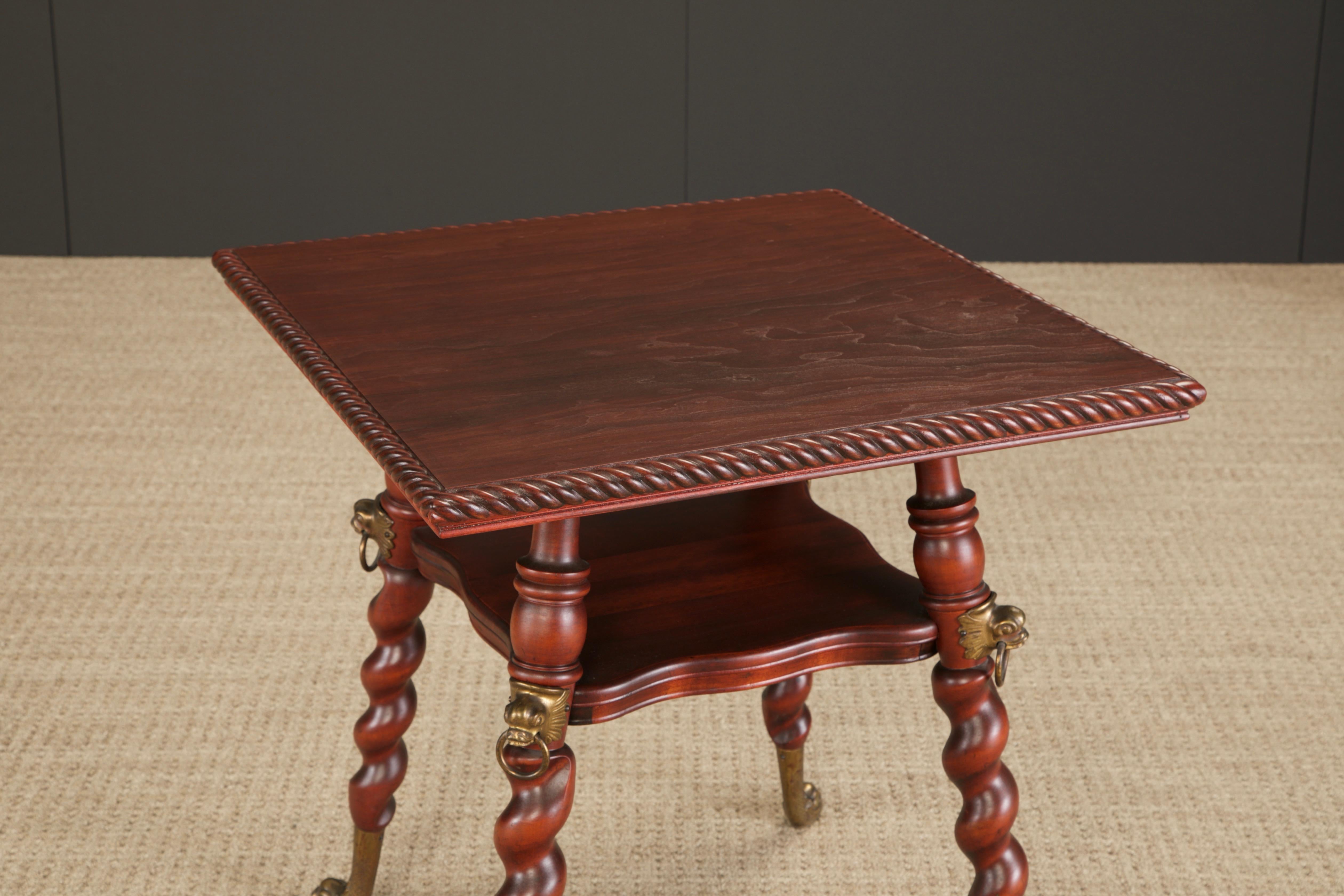 Merklen Brothers Antiker viktorianischer Mitteltisch, ca. 1880 New York, restauriert im Angebot 5