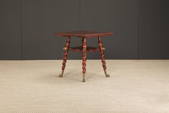 Merklen Brothers Antique Victorian Center Table, c. 1880 New York, Restored