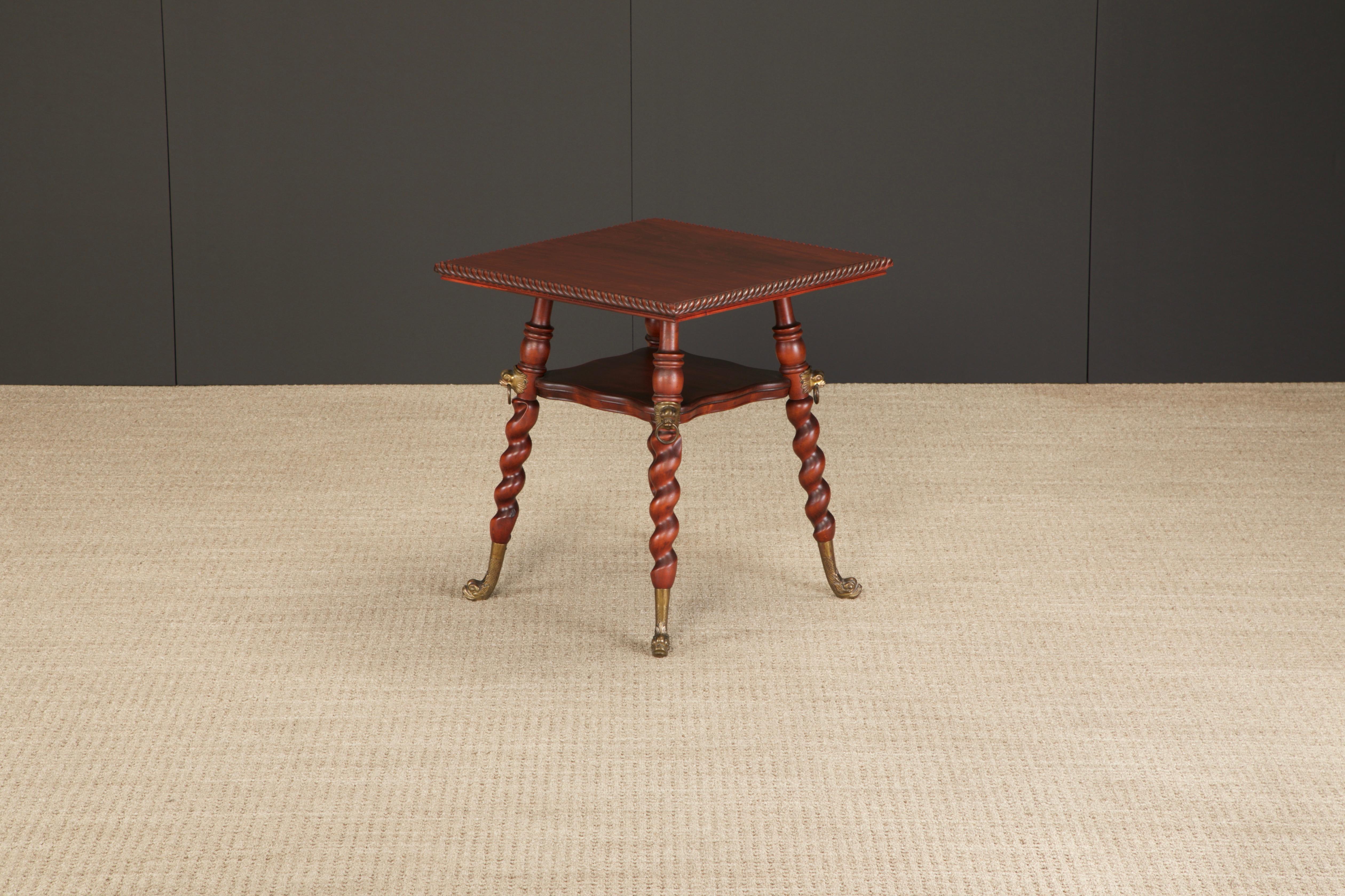 Merklen Brothers Antiker viktorianischer Mitteltisch, ca. 1880 New York, restauriert (Viktorianisch) im Angebot