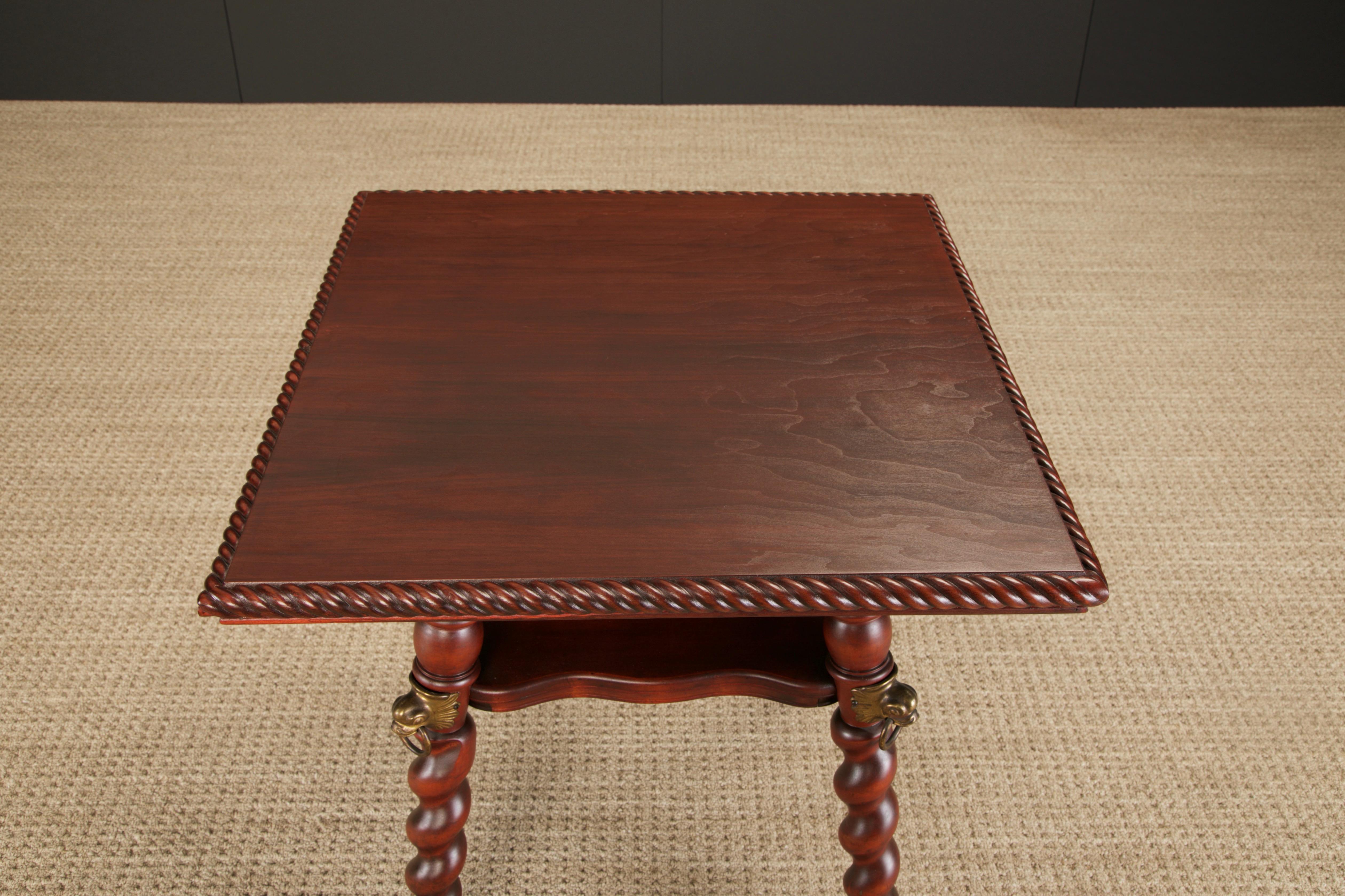 Merklen Brothers Antiker viktorianischer Mitteltisch, ca. 1880 New York, restauriert (19. Jahrhundert) im Angebot