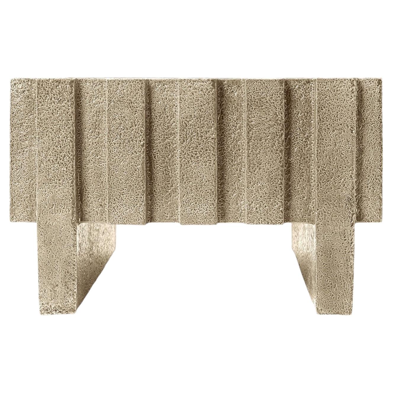 Merlate Coffee Table Beige in Ceramic by Patricia Urquiola For Sale