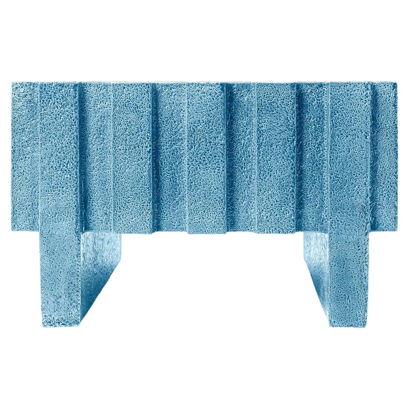 Merlate Light Blue Ceramic Coffee Table by Patricia Urquiola
