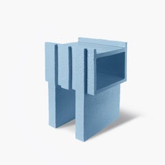 Table de chevet « Merlate » en céramique bleu clair, par Patricia Urquiola