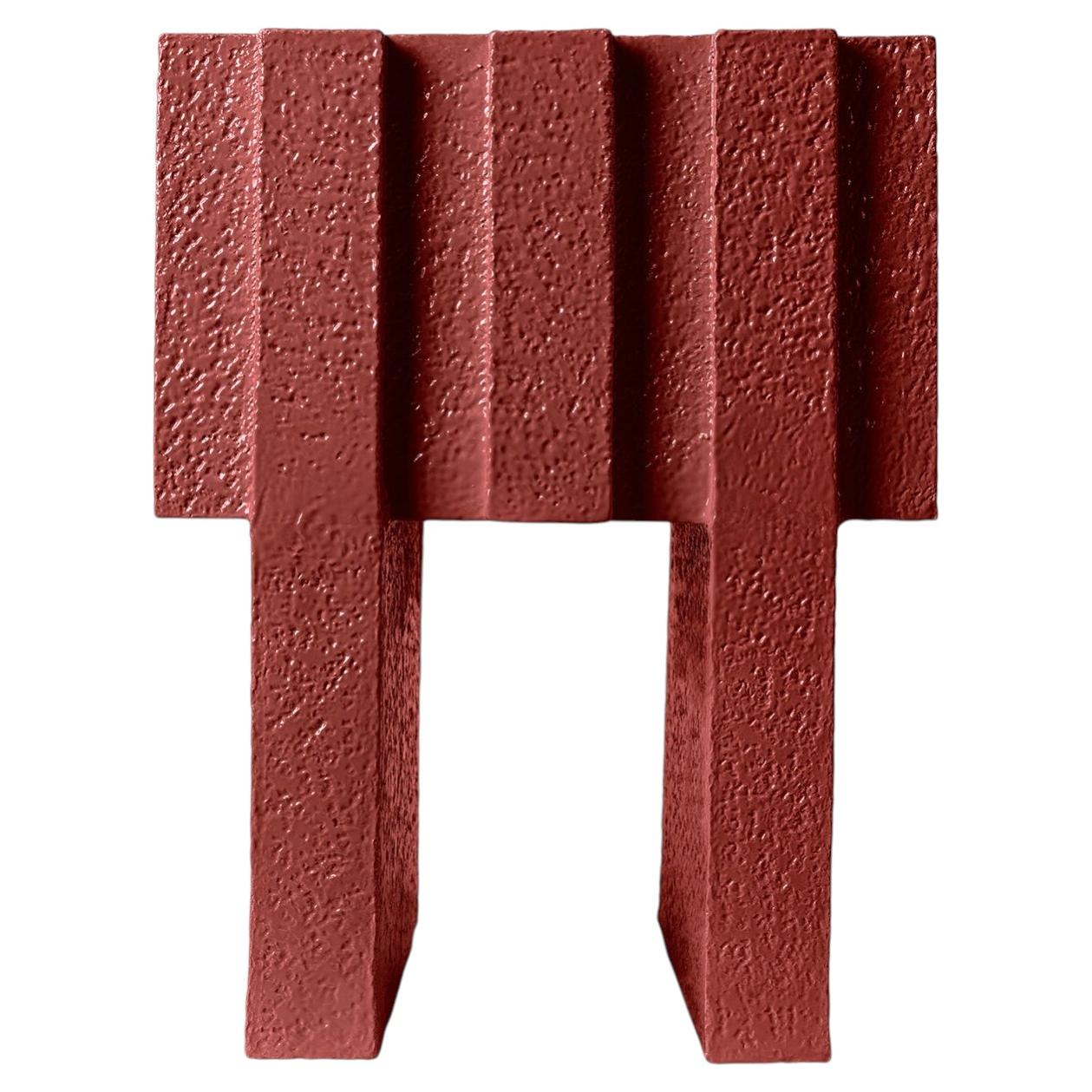 Merlate Red Ceramic Night Side Table by Patricia Urquiola For Sale