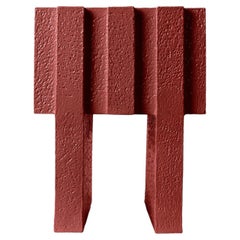 Merlate Red Ceramic Night Side Table by Patricia Urquiola