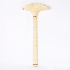 Merle Edelman Mid Century Pair of Roche Style Torchiere Wall Lamps