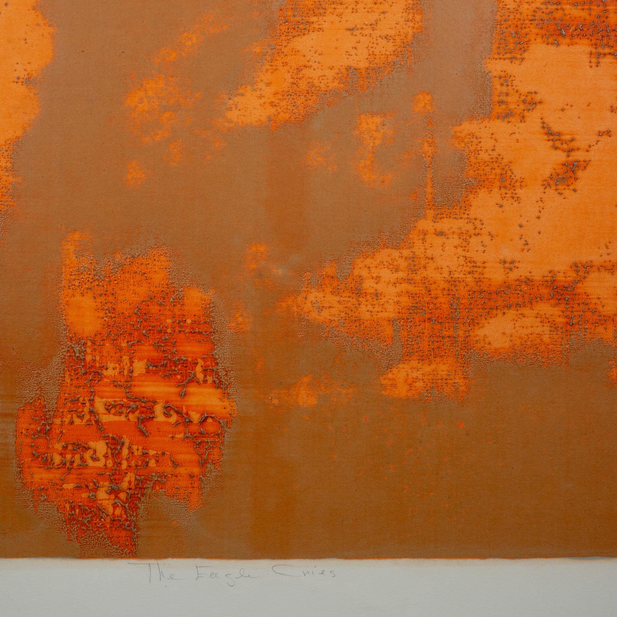 Merle Izard, the Eagle Cries, Limited Edition, Serigraph, Signed im Zustand „Gut“ im Angebot in San Francisco, CA