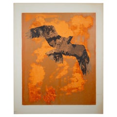 Merle Izard, the Eagle Cries, Limited Edition, Serigraph, Signed