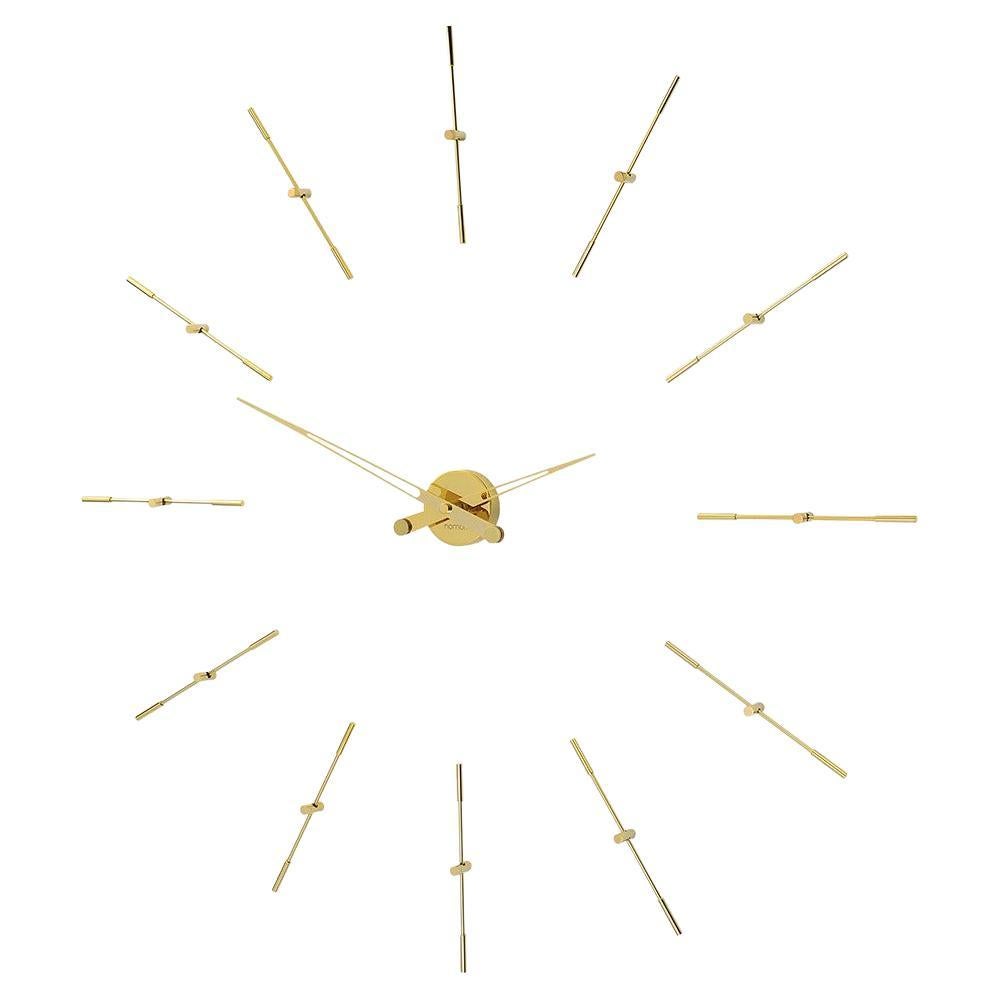 Merlín 12 Gold Wall Clock For Sale