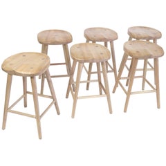 Merlin Ambrosia Maple Bar Stool, a Set of Six