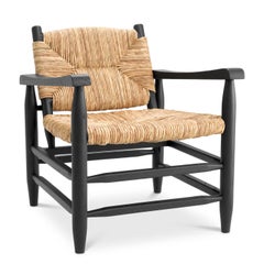 Merlin Black Armchair