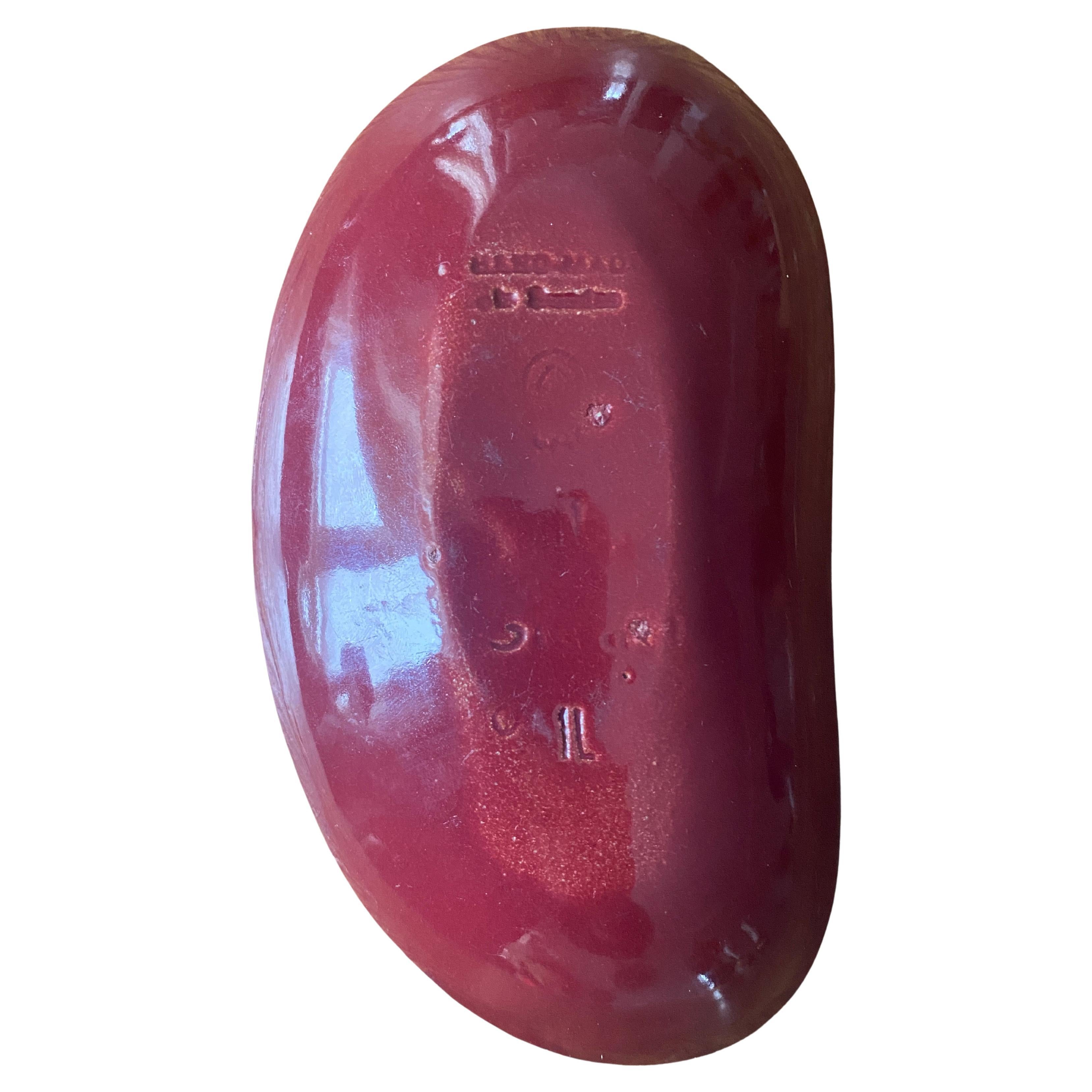 Merlot Red Stoneware Organic Shaped Bowl by Andersson & Johansson, Höganäs For Sale 2