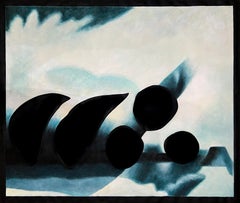 „Mermaid“ von Taeko Mima, Gemälde, Öl auf Leinwand, 1993