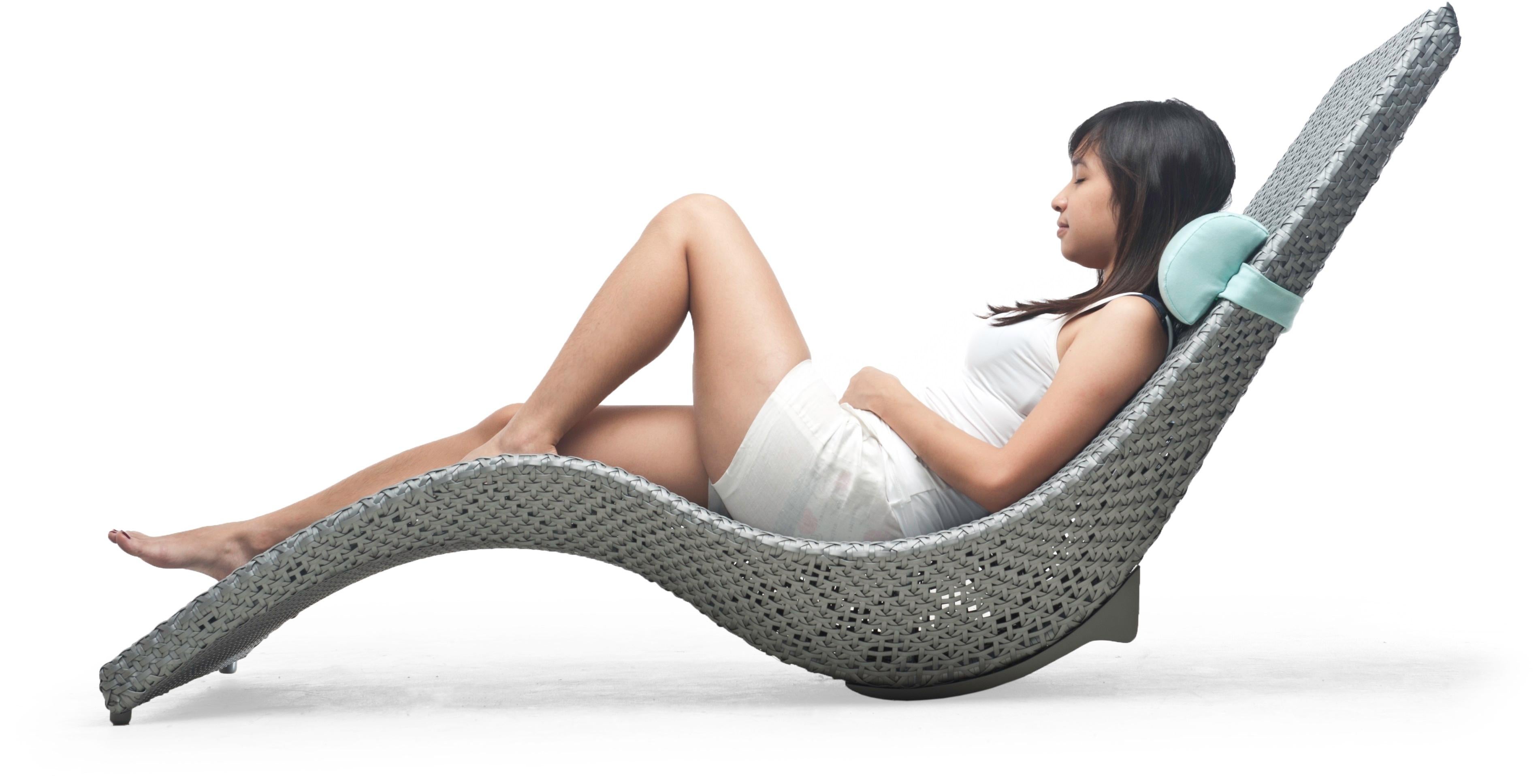 Modern Mermaid Chaise Lounge by Kenneth Cobonpue For Sale