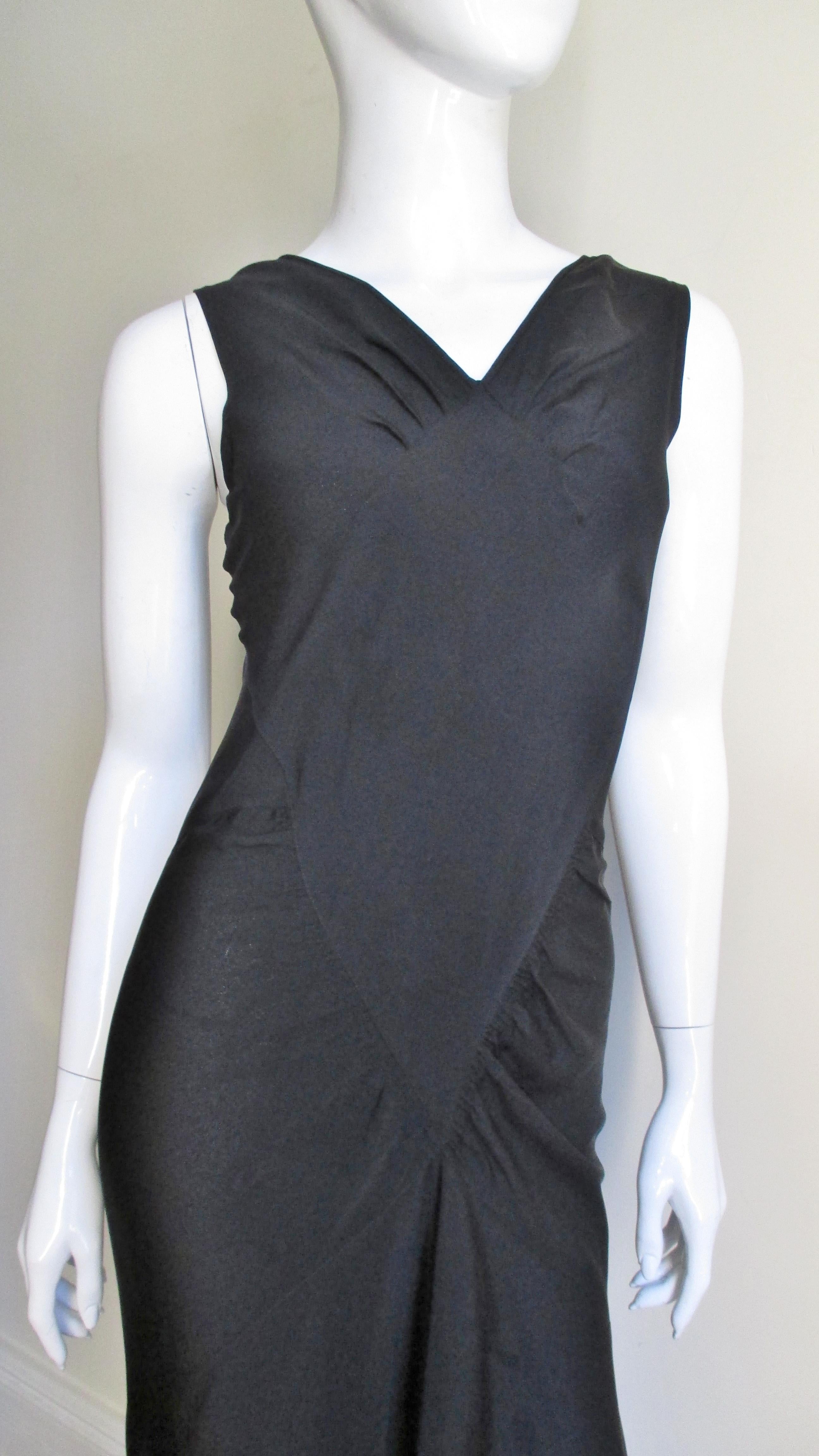 Meerjungfrauen-Kleid und Bolero aus den 1930er Jahren (Schwarz) im Angebot