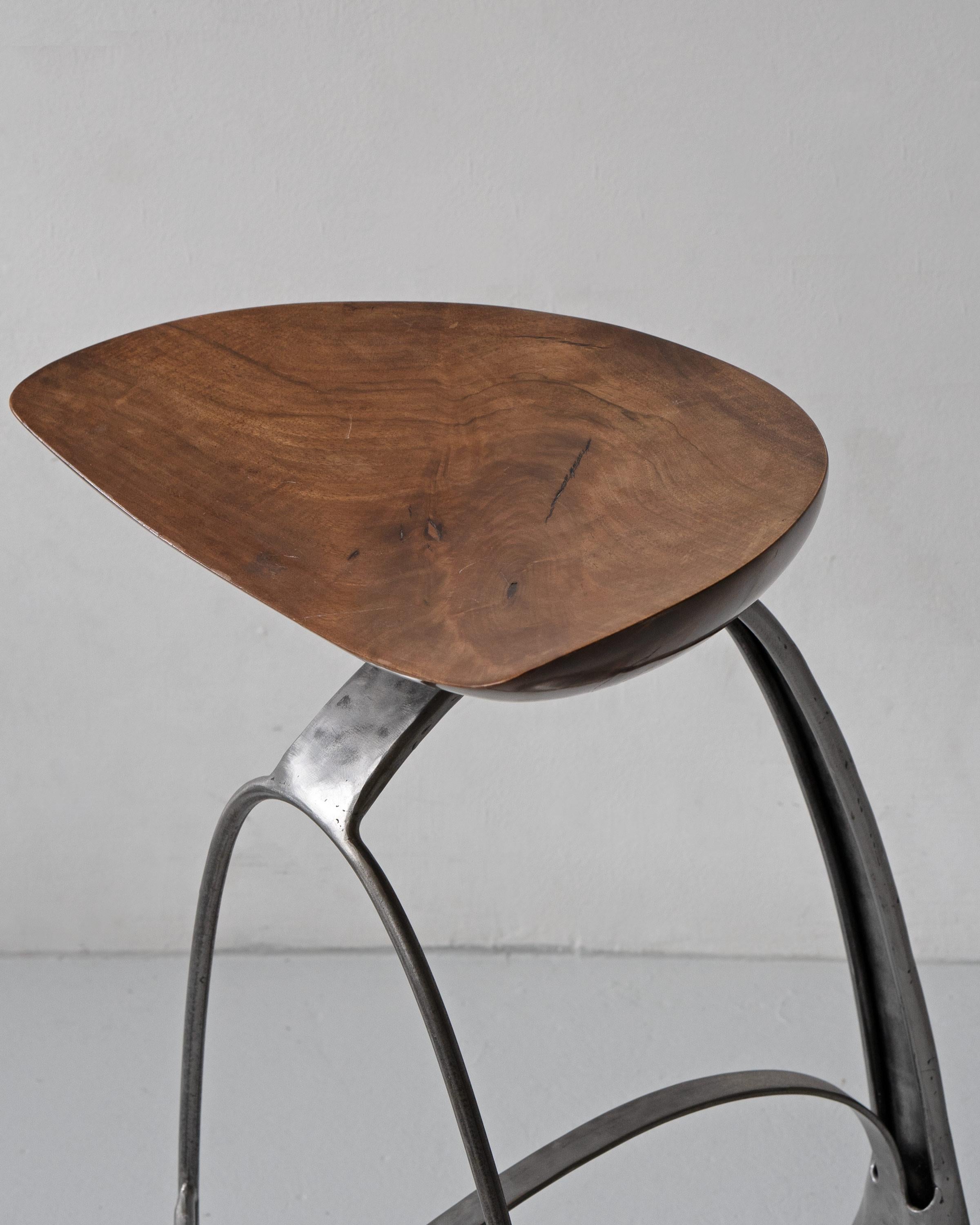 Mermaid Model 06 Bar Stool by Francis Veillerot (b. 1958) In Good Condition In Surbiton, GB