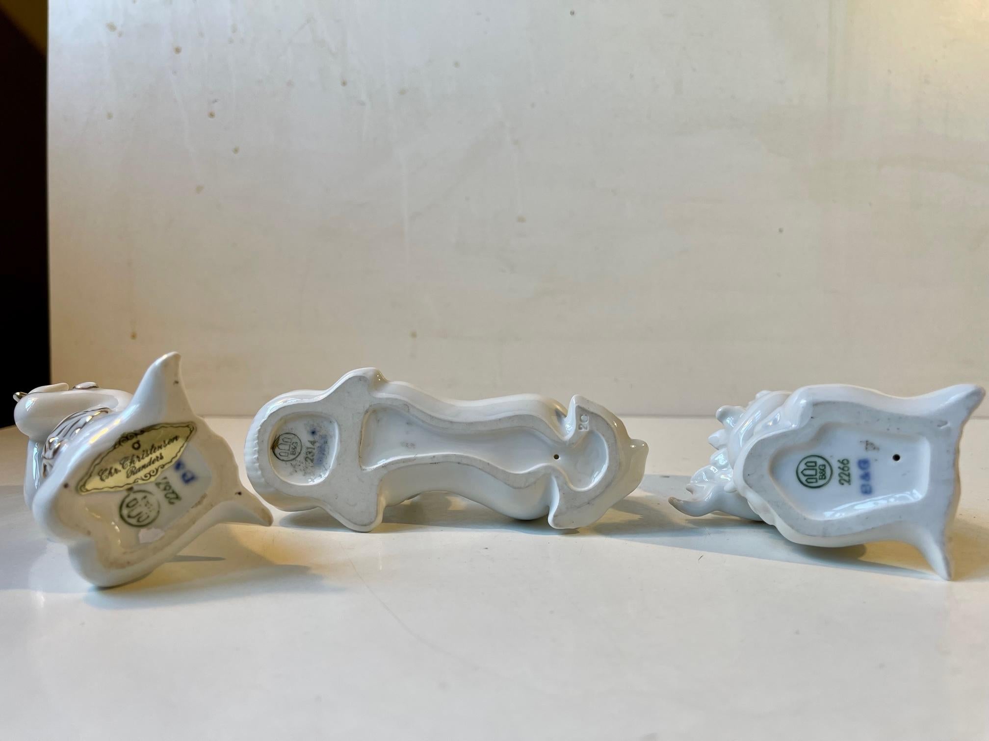 Figurines en porcelaine de la progéniture des sirènes par Sadolin & Jespersen - Bing & Grøndahl en vente 2