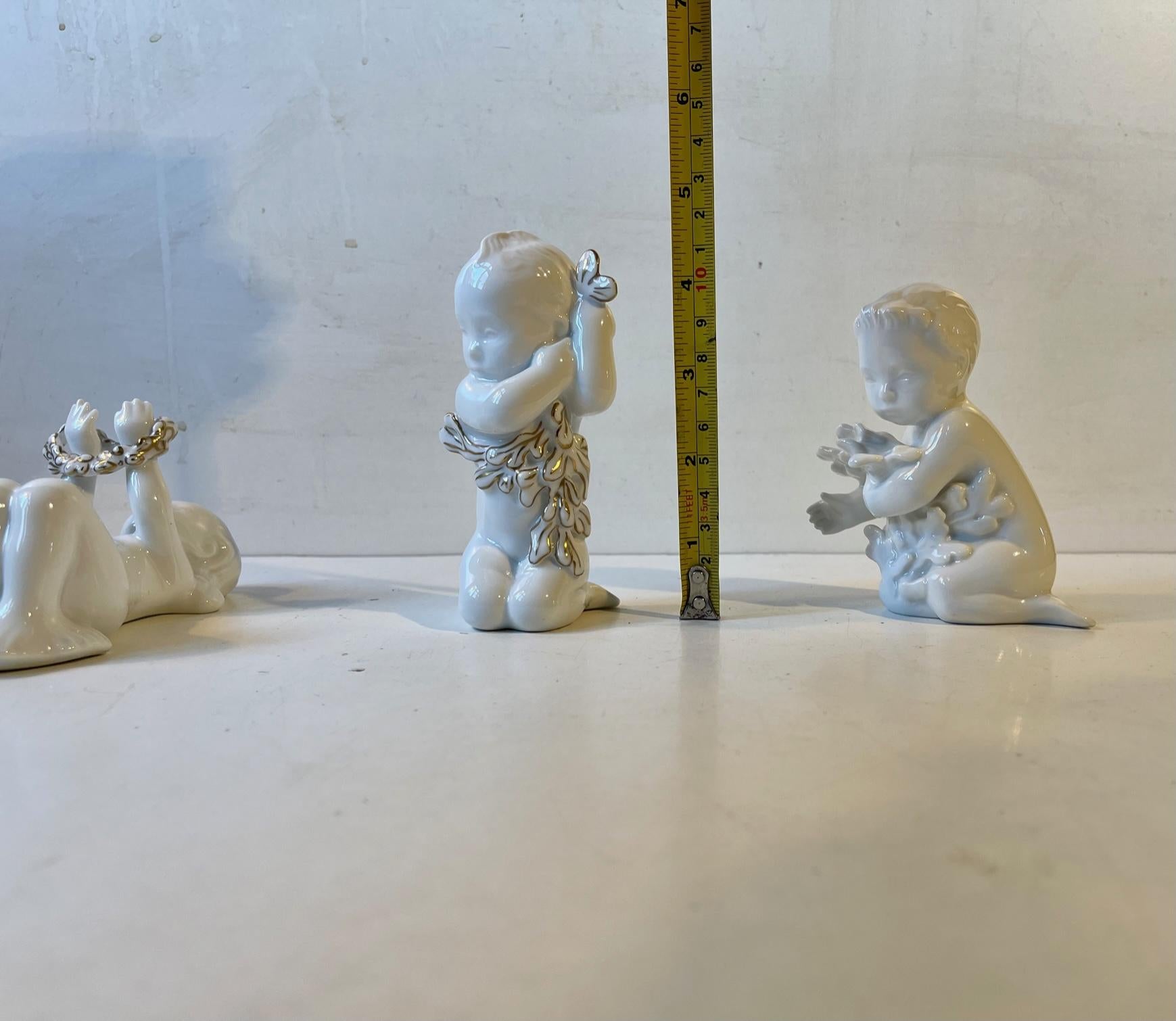Mermaids Offspring Porcelain Figurines by Sadolin & Jespersen, Bing & Grøndahl For Sale 2