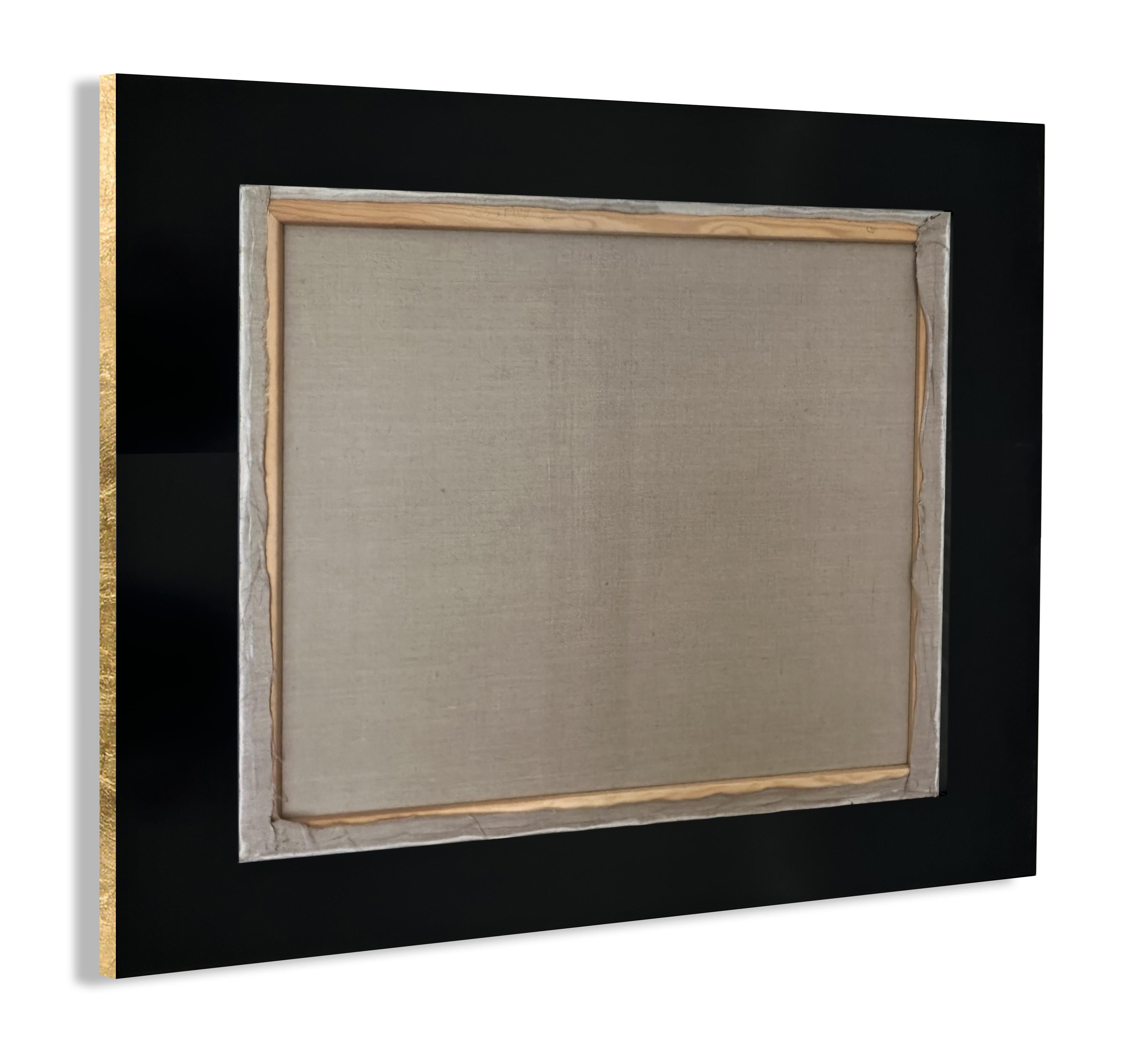 Óleo Contemporáneo sobre Lienzo Original  Pintura en pan de oro de madera, 