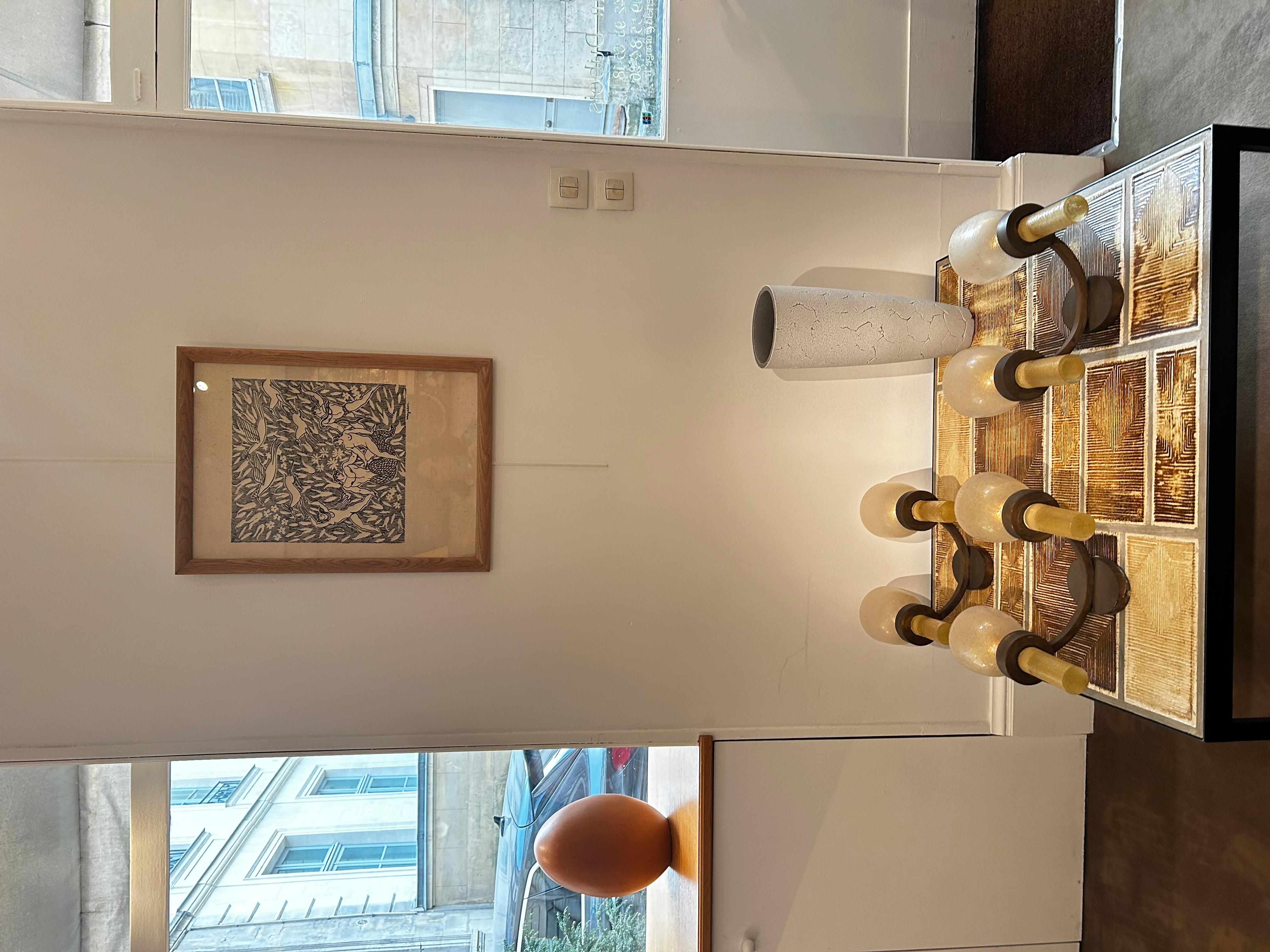 „Merman und Akt im Paradies“, Jean Mayodon, Art déco-Druck im Art déco-Stil im Zustand „Hervorragend“ im Angebot in PARIS, FR