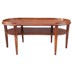 Merman Regency-Stil Mahagoni abgestufte Niere Couchtisch, CIRCA 1940s