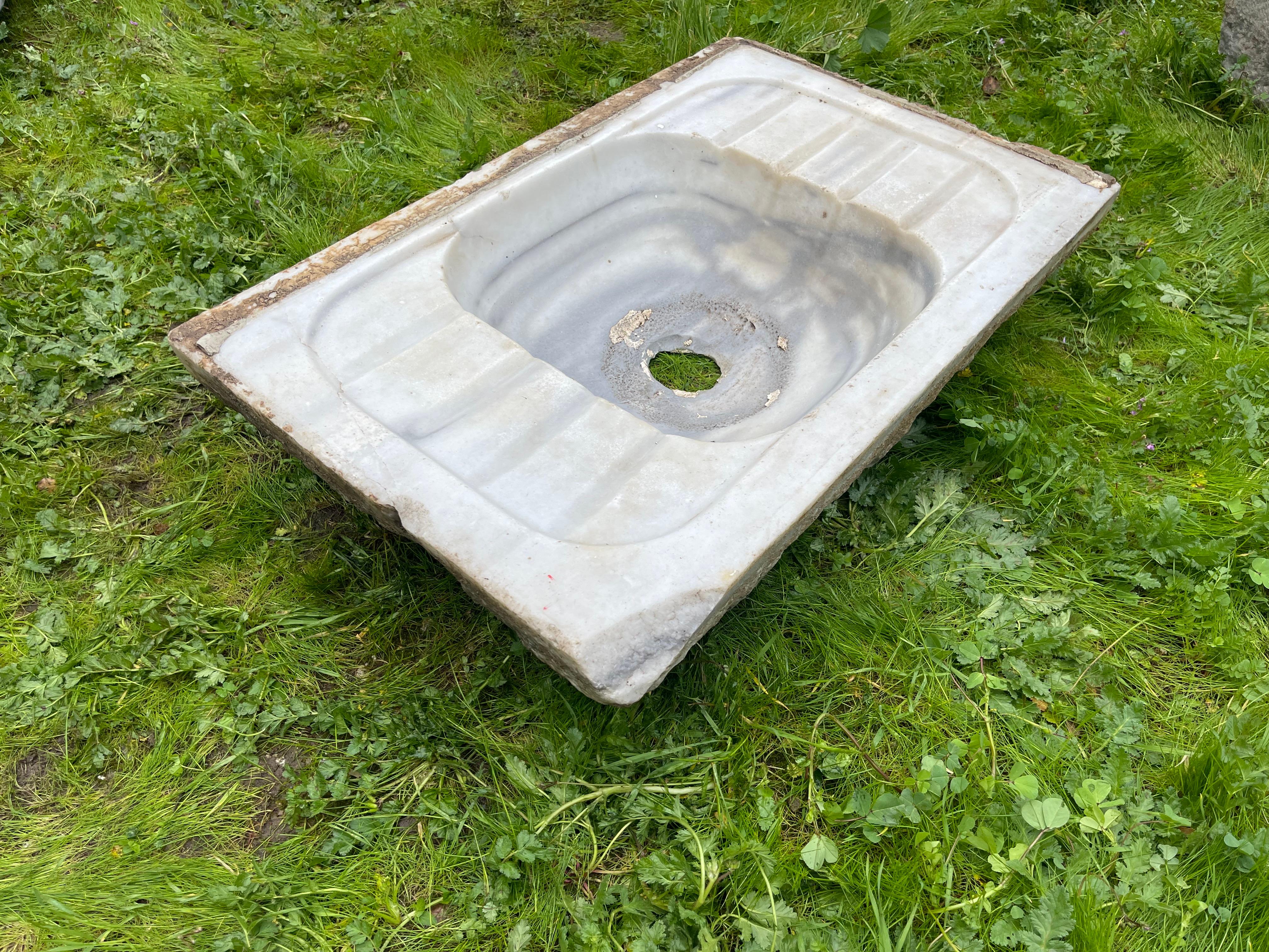 Mermer Lavabo (Ottoman Marble Sink) 0227 For Sale 2